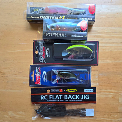 Megabass POPMAX SP-C Topwater Lure Set 3 Colors Blue Red Shikoku