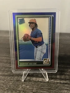 2025 Panini Donruss - Luisangel Acuna #1 Red & Blue (RC) - Picture 1 of 3