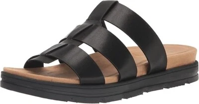 NUEVAS Sandalias cómodas Easy Spirit Salana sin cordones con tiras negras para mujer talla 8,5 Foto 1 de 4