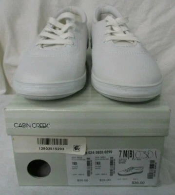 Zapatillas Tenis CABIN CREEK Mujer Talla 7M Blanco con Caja  Foto 1 de 4