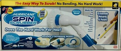 Hurrican Spin Scrubber Richargeable spin brush with 3 BRUSHES , ONTEL