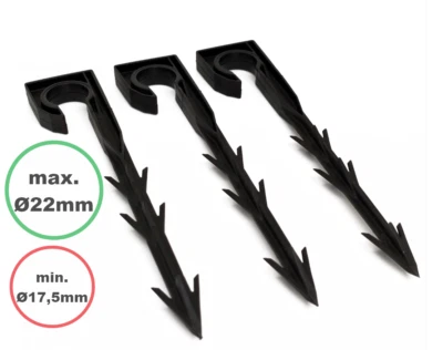  Erdhaken Bodenhalter Halter PE-Rohr Wasserleitung Bewässerung für 20mm Schlauch - Bild 1 von 4