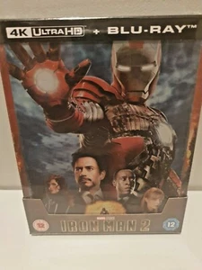 Iron Man 2 4K Ultra HD + 2D Blu-ray UK Exclusive Steelbook New & Sealed -In Hand - Picture 1 of 5
