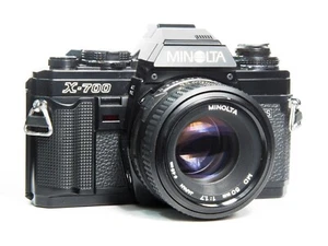 Minolta X-700 35mm SLR Film Camera with 50mm F2 Lens -- TESTED - Picture 1 of 6