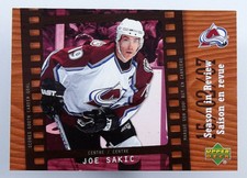 2007-08 McDonald's Upper Deck Season in Review #SR6 Joe Sakic Hockey Card
