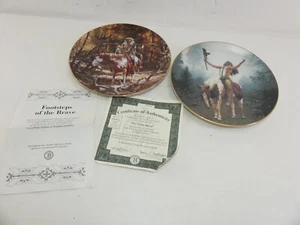 (ref288BO) Native American Plates Deliverance and The Noble Quest - Foto 1 di 5