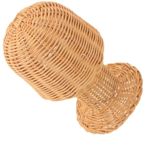 Rattan Hat Stand Woven Hat Display Holder Hat Storage Stand Hat Display Rack - Picture 1 of 12