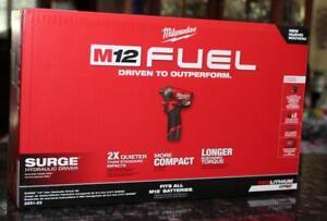 Milwaukee 2551-22 M12 FUEL SURGE 12V 1/4" Hydraulic Cordless Impact Driver Kit