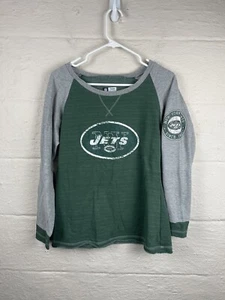 New York Jets Football Long Sleeve T Shirt Womens Size Medium Team Apparel - Picture 1 of 6