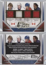2014-15 ITG Used 4 Your Country Gold /20 Bobby Clarke Mike Bossy Steve Shutt HOF
