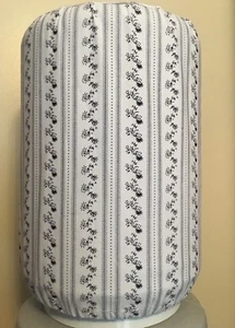 WHITE NAVY BLUE FLORAL 5 GALLON WATER COOLER BOTTLE COVER KITCHEN DECORATION - Picture 1 of 2