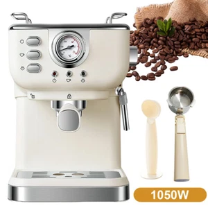 Espresso Maschine Kaffeemaschine Cappuccinomaschine Milchaufschäumer Siebträger - Bild 1 von 16