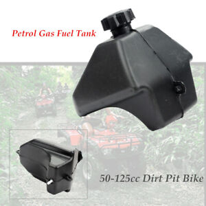 Black Petrol Gas Fuel Tank with Cap for ATVs 50-125cc Dirt Pit Bike high quality