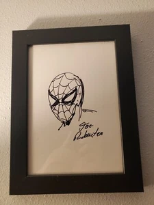 Joe Rubinstein Spider-Man boceto 1996 cómic firma mundial, Brooklyn NY - Imagen 1 de 2
