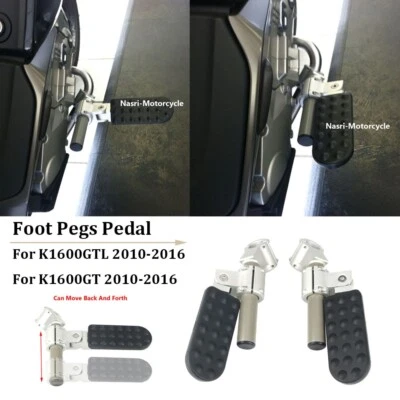 Kit de reposapiés plegables ajustables para BMW K1600GTL K1600GT Foto 1 de 4