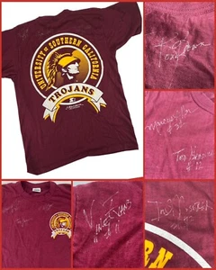 Signed USC Trojans 90s Shirt Marcus Allen Todd Marinovich Ron Brown Vince Evans - Picture 1 of 16