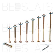 Half Moon Mini Luna M6 Threaded Bed Washers with Connecting Bolts for Bed/ Bunks