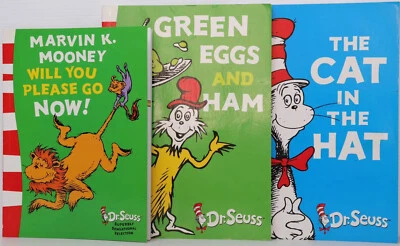 Dr. Seuss - The Cat In The Hat ~ 3 Color Book Set, Books NEW(Other), Excellent  - Image 1 of 4