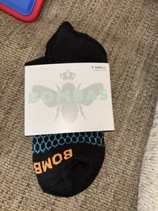 Bombas Kids X-small Black Ankle Socks-4pack. - Picture 1 of 1