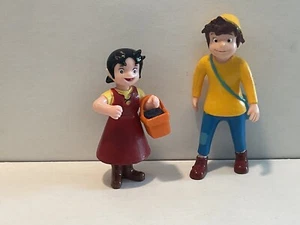 Heidi Figur Spanien del Prado 2 x Comicfigur ovp: Heidi mit Korb + Peter - Imagen 1 de 2