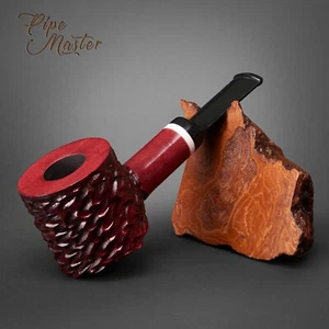 Pipa para fumar tabaco de madera hecha a mano Mr. Brog 62 Hammer Red Filtro Carocal - Imagen 1 de 4