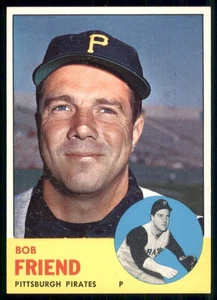 1963 Topps #450 Bob Friend - Picture 1 of 2