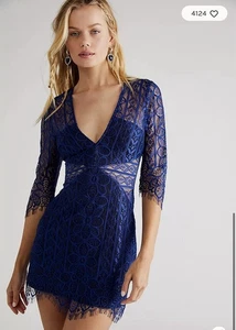 For Love and Lemons Lyla Cocktailkleid, Gr. Small S Damen Spitze - Bild 1 von 9