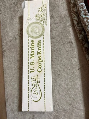 Case XX USMC Fighting Knife - 1998 Commemorative - Stacked Leather Handle - Image 1 of 4