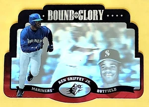 1996 Upper Deck Spx KEN GRIFFEY JR BOUND FOR GLORY HOLOGRAM DIE CUT Mariners - Picture 1 of 2