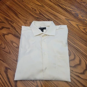 Pronto Uomo Herren Baumwolle Bügelfrei Creme Anzughemd Größe 17,5 34/35 - Bild 1 von 10