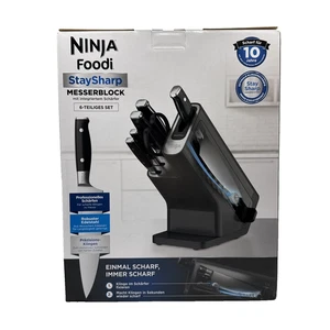 Ninja Foodi Messerblock StaySharp + integriertem Schärfer 6-teilig Edelstahl NEU - Bild 1 von 4
