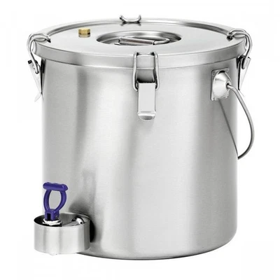Conteneur inox isotherme 20 Litres avec vidange, pour buffets, traiteurs - Photo 1/4