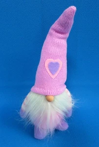 PINK LILAC HEART TROLL GONK 23cm / 9" inches tall PLUSH DOLL SHUDEHILL GIFTWARE - Picture 1 of 6