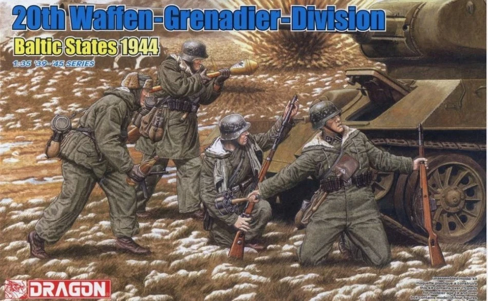 DRAGON D6477 20th WAFFEN GRENADIER DIVIS.BALTIC STATES 1944 KIT 1:35 Modellino - Immagine 1 di 1