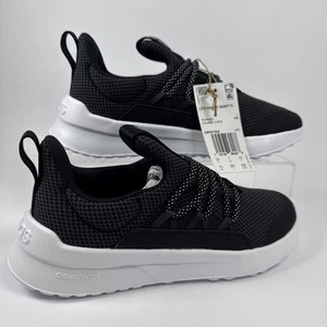 Adidas Lite Racer Adapt 5.0 (HP6184) New in Box - Kids Size 1.5 - Black/White - Picture 1 of 15