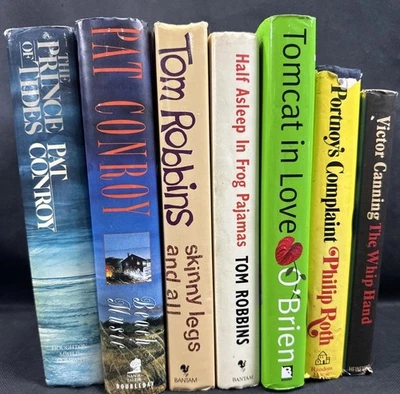 Lot Of 7 - Novels Mixed Authors, Genres And Titles  Hardcover Dust Jacket Books - Image 1 of 4