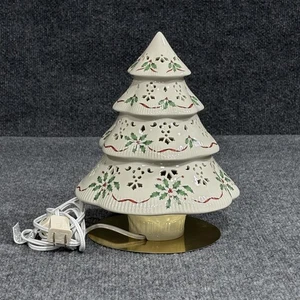 Lenox Holiday Accent Tree Lighted Centerpiece Porcelain Christmas Tabletop - Picture 1 of 23