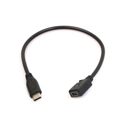 Type C USB 3.1 Male to Mini USB Female Charging Data Cable for 6P - Image 1 of 4