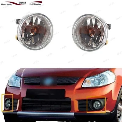 Fit For Suzuki SX4 2007-2012 Aerio 2002-2004 Front Driving Fog Spot Light Pair Foto 1 de 4