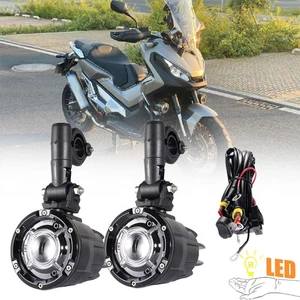 LED Fog Lights Replace Honda XL750 X-ADV750 ADV350 GB350 NC750 NT1100 Crash Bar  - Picture 1 of 13