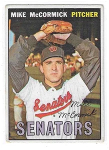 1967 TOPPS MIKE McCORMICK CARD #86 WASHINGTON SENATORS TRADE LOW GRADE CREASING - Picture 1 of 2