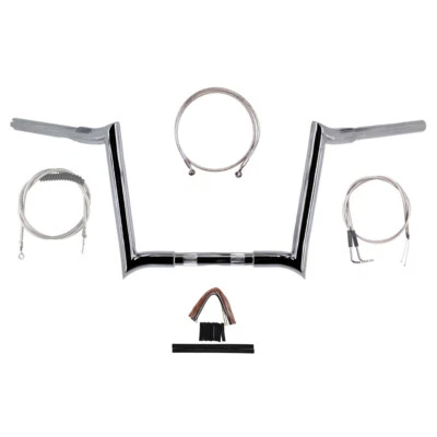Kit de manillar Hooker Ape 1 1/4" cromado 12" 1990-1995 Harley-Davidson Dyna Foto 1 de 3