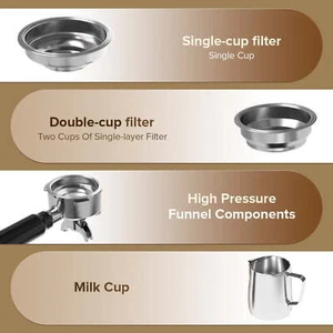 Cafetera, 15 Bares, Semiautomática, Control de Temperatura, Apagado Automático - Imagen 1 de 6