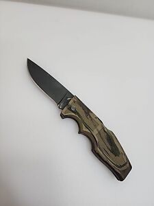 Gerber 600 Magnum Black Oxide USA Hunting Knife Camo Great Condition. 
