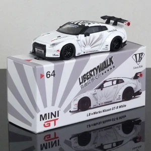 Mini GT MGT00064-R 1:64 LB WORKS Nissan GT-R R35 Type 1 Rear Wing ver 1+2 White - Picture 1 of 2