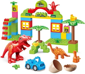 Dinosaur Blocks Toy 72 Piece Jurassic Era Block Set – Compatible with All Major - Picture 1 of 7