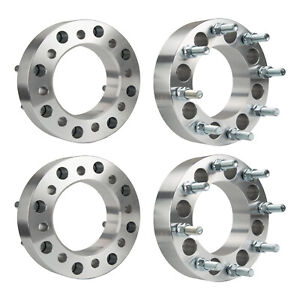 4pcs 2" 8x6.5 to 8x180 14x1.5 126.15 Wheel Spacers for Chevrolet Avalanche 2500