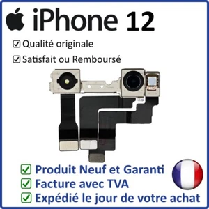 IPHONE 12 - NAPPE CAMÉRA AVANT ET CAPTEUR INFRAROUGE - Photo 1 sur 3