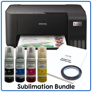 Sublimation Bundle: Epson Tank ET-2860 Printer + non-oem Sublimation Ink & Paper - Picture 1 of 7