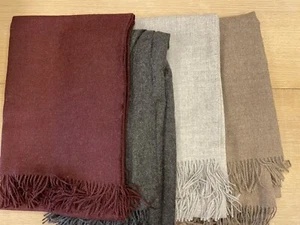 Area Home Liam Baby Alpaca Throw Blanket 50" x 70" Blanket Multiple Colors New - Picture 1 of 10
